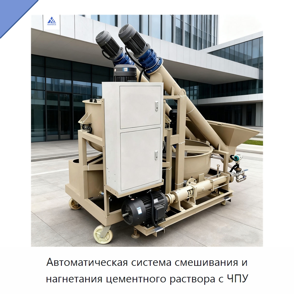 Автоматическая система смешивания и нагнетания цементного раствора с ЧПУ — Бетонная техника