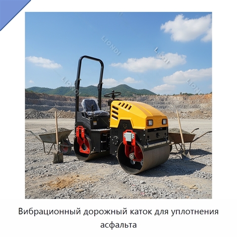Вибрационный дорожный каток для уплотнения асфальта