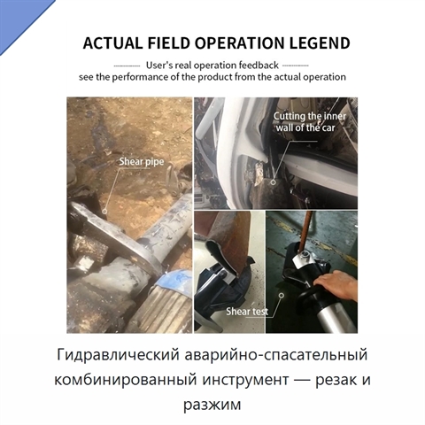 Гидравлический аварийно-спасательный комбинированный инструмент — резак и разжим