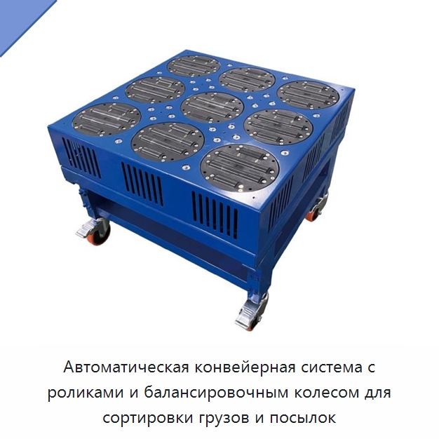 Автоматическая конвейерная система с роликами и балансировочным колесом для сортировки грузов и посылок — Специальные конвейеры