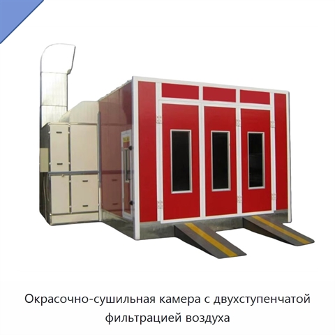 Окрасочно-сушильная камера с двухступенчатой фильтрацией воздуха