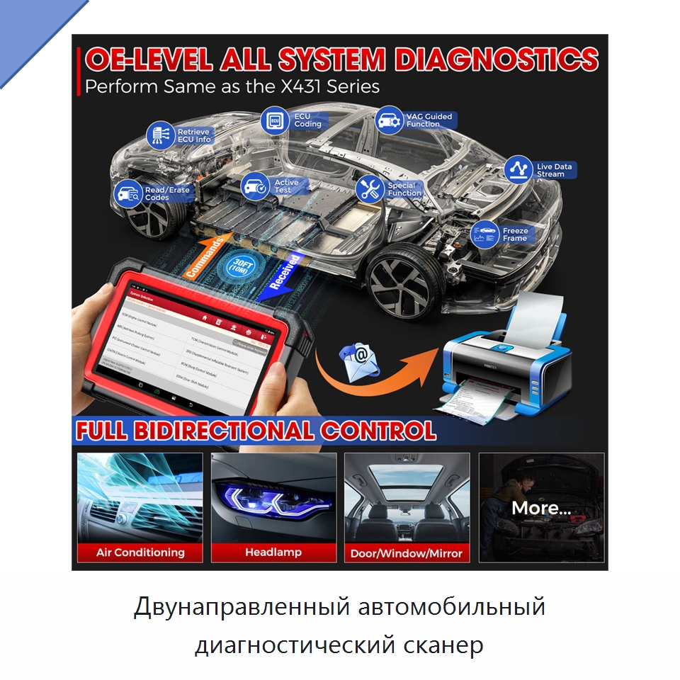 Двунаправленный автомобильный диагностический сканер — Диагностическое оборудование