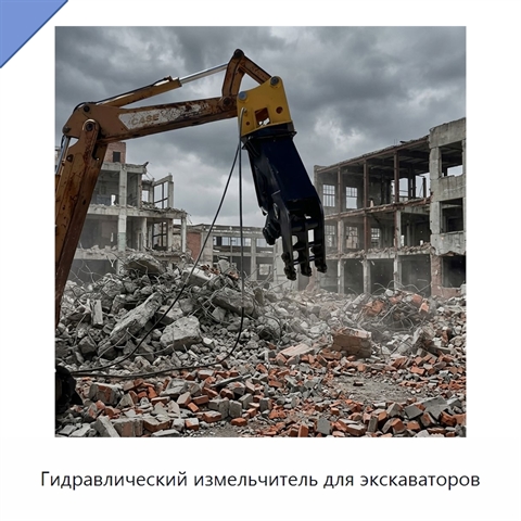 Гидравлический измельчитель для экскаваторов