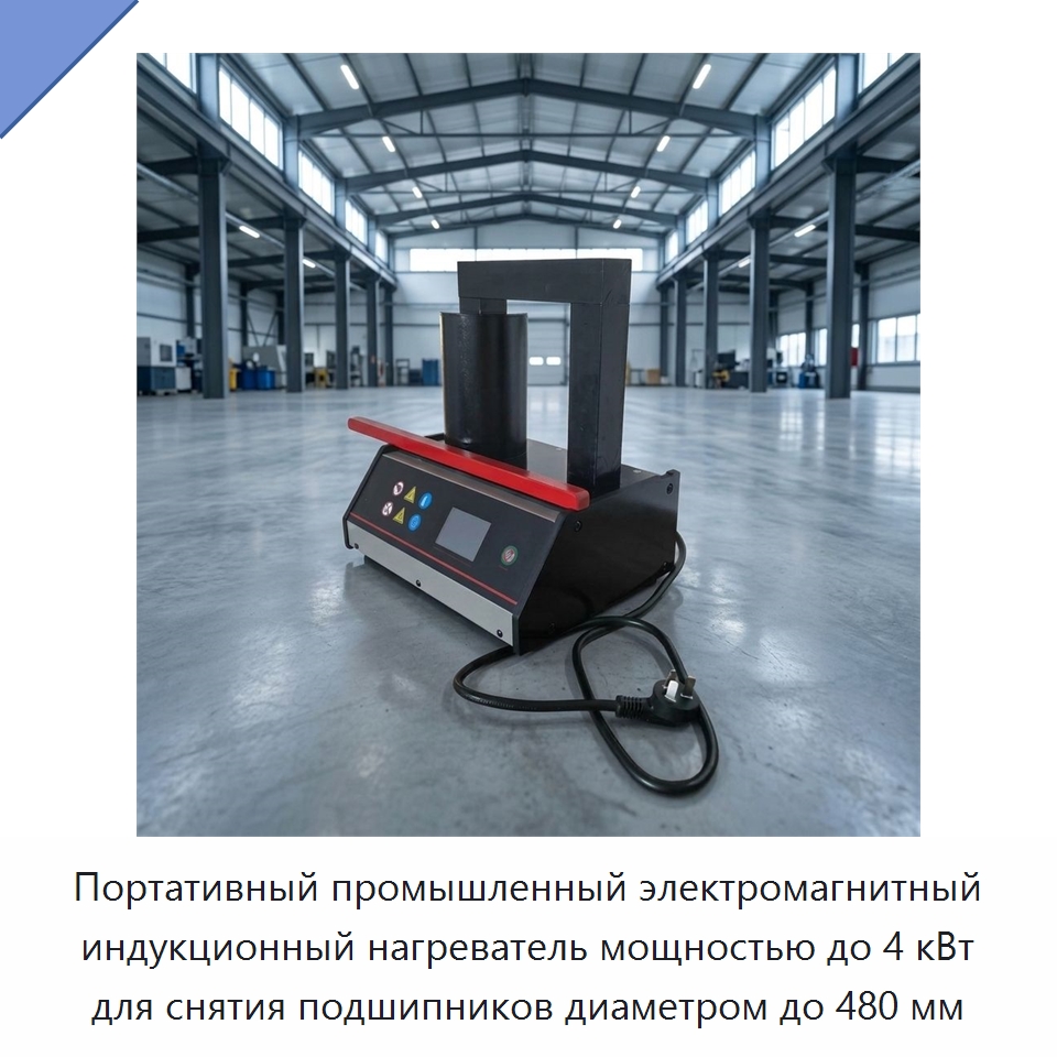 Портативный промышленный электромагнитный индукционный нагреватель мощностью до 4 кВт для снятия подшипников диаметром до 480 мм — Отопительное оборудование