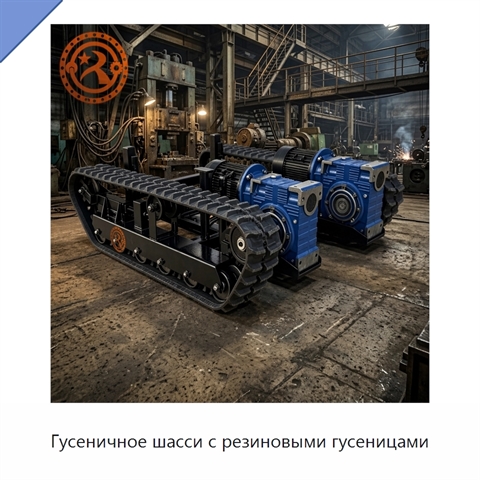 Гусеничное шасси с резиновыми гусеницами
