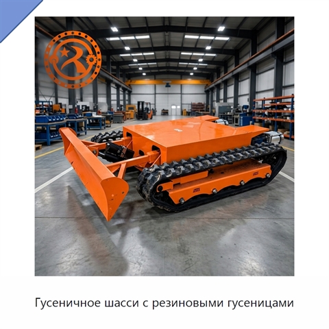 Гусеничное шасси с резиновыми гусеницами