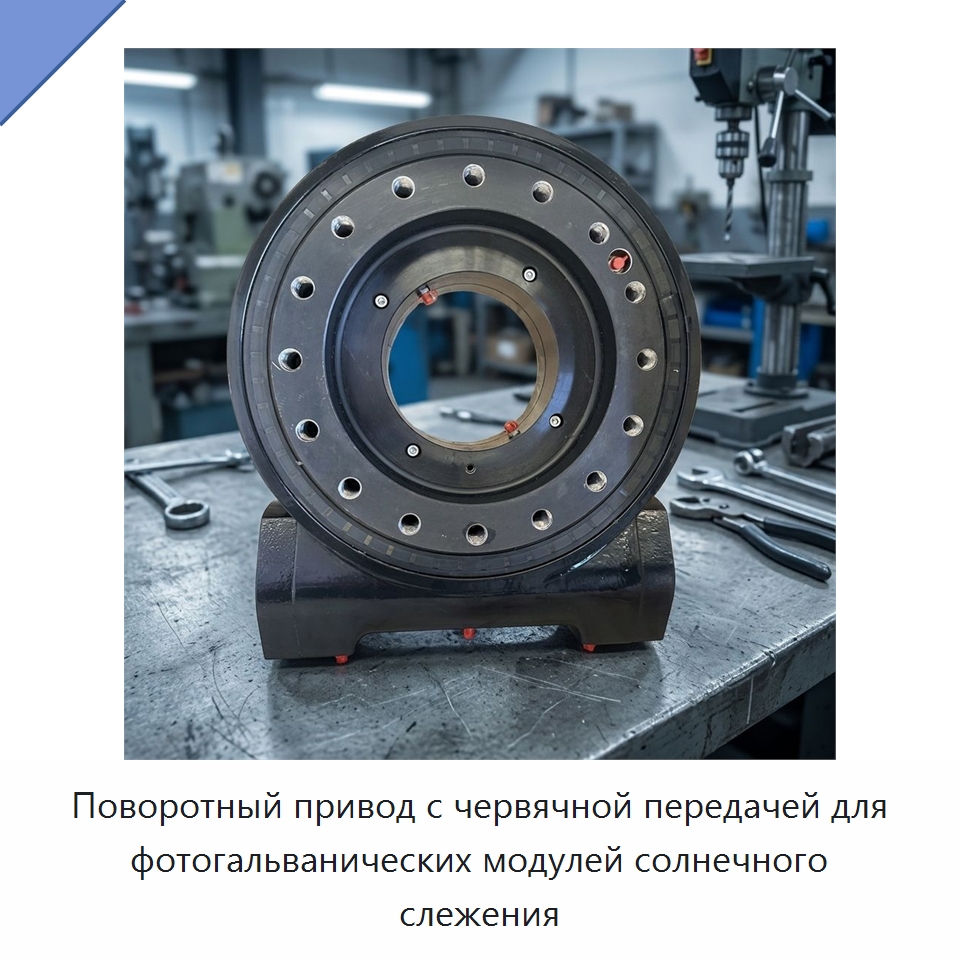 Поворотный привод с червячной передачей для фотогальванических модулей солнечного слежения — Сопутствующая продукция для солнечной энергетики