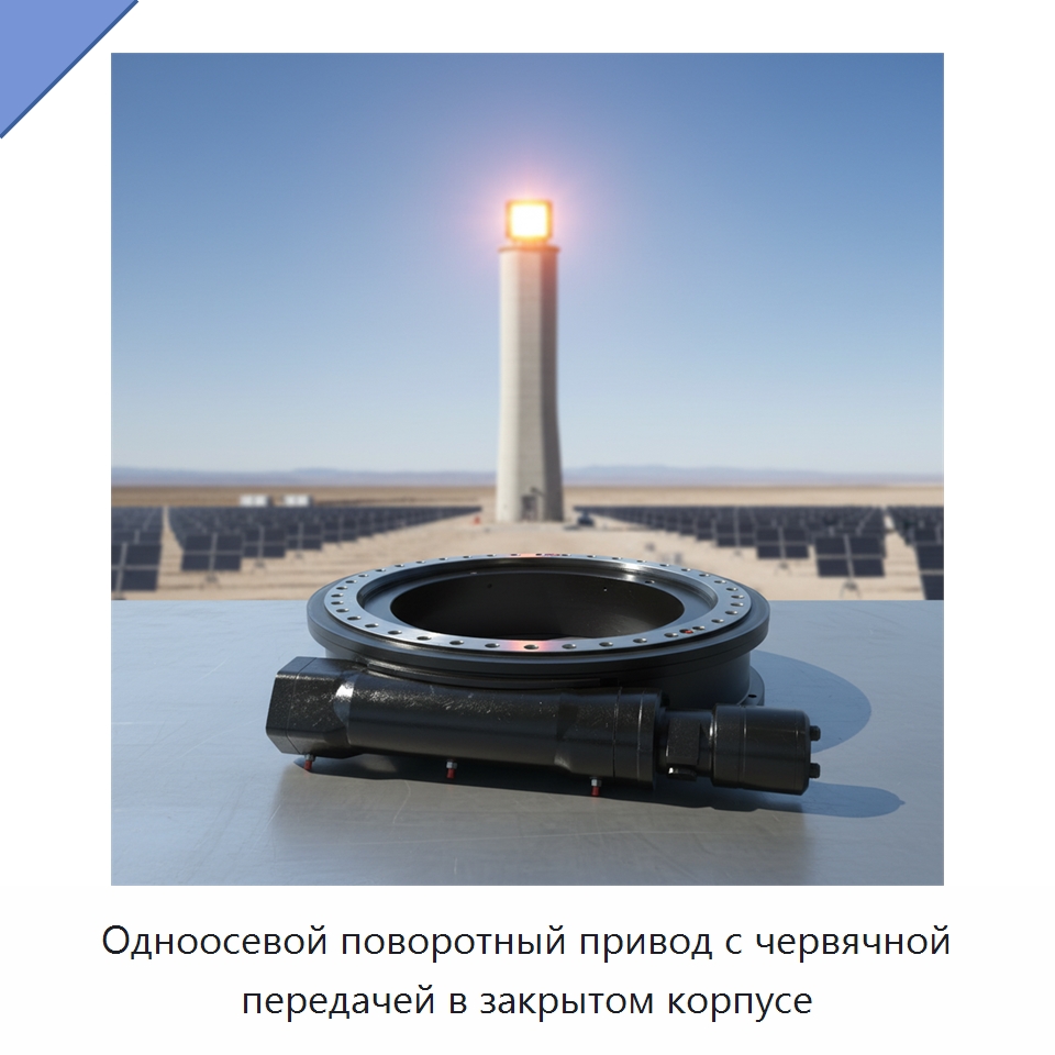 Одноосевой поворотный привод с червячной передачей в закрытом корпусе — Сопутствующая продукция для солнечной энергетики