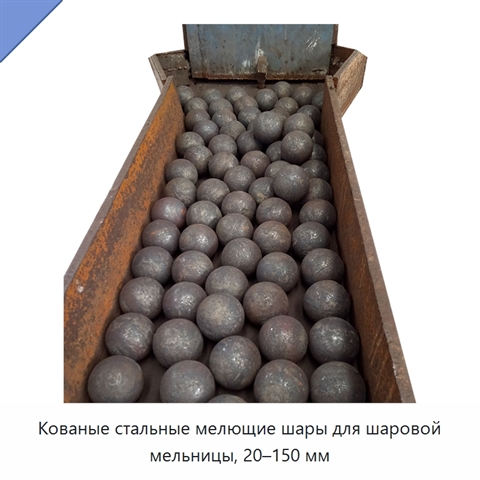 Кованые стальные мелющие шары для шаровой мельницы, 20–150 мм