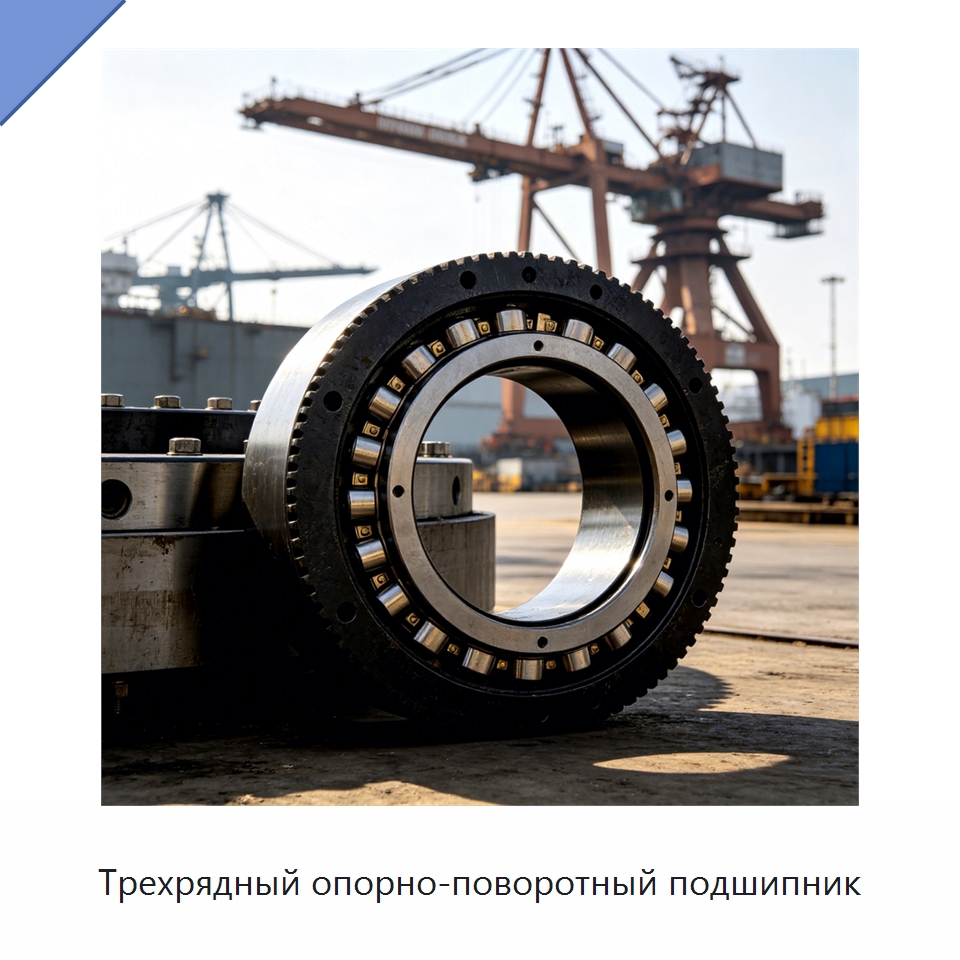 Трехрядный опорно-поворотный подшипник — Опорно-поворотные подшипники
