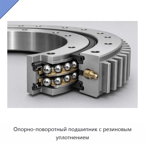 Опорно-поворотный подшипник с резиновым уплотнением