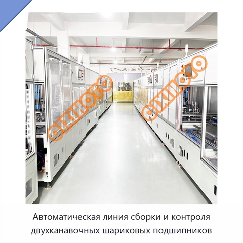 Автоматическая линия сборки и контроля двухканавочных шариковых подшипников