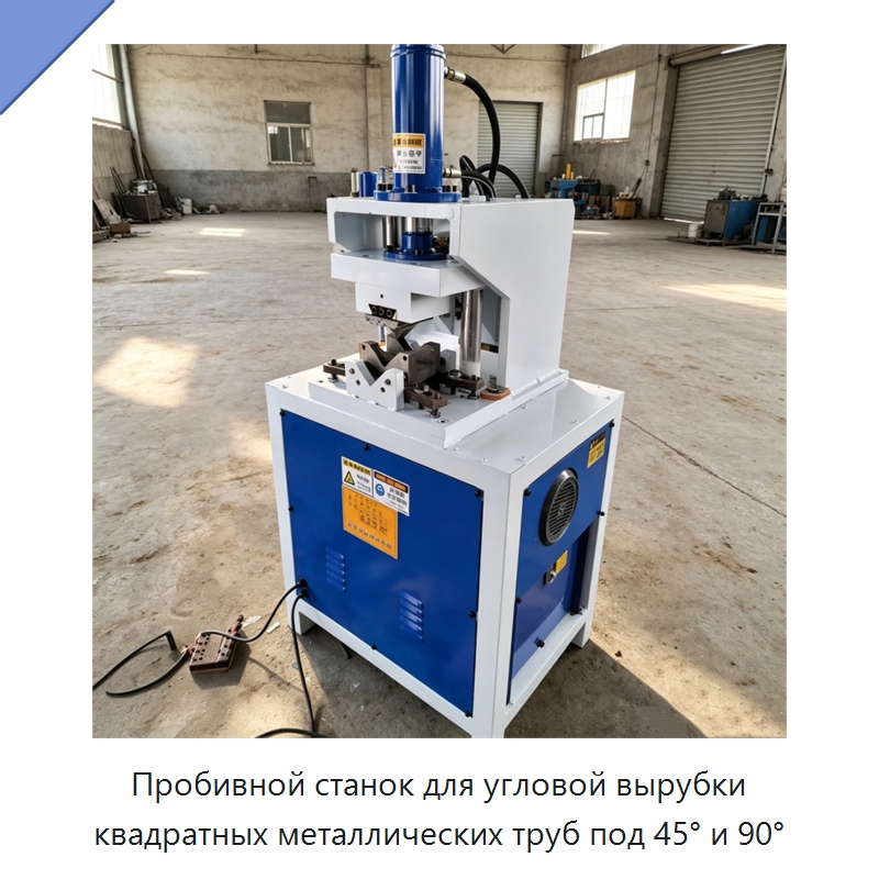 Пробивной станок для угловой вырубки квадратных металлических труб под 45° и 90° — Пробивные станки