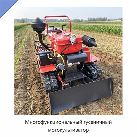 Многофункциональный гусеничный мотокультиватор