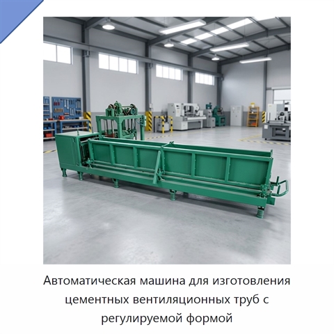 Автоматическая машина для изготовления цементных вентиляционных труб с регулируемой формой