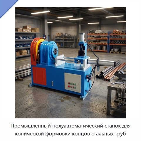 Промышленный полуавтоматический станок для конической формовки концов стальных труб