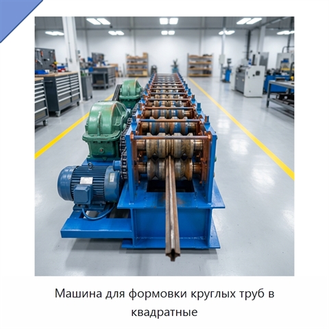 Машина для формовки круглых труб в квадратные