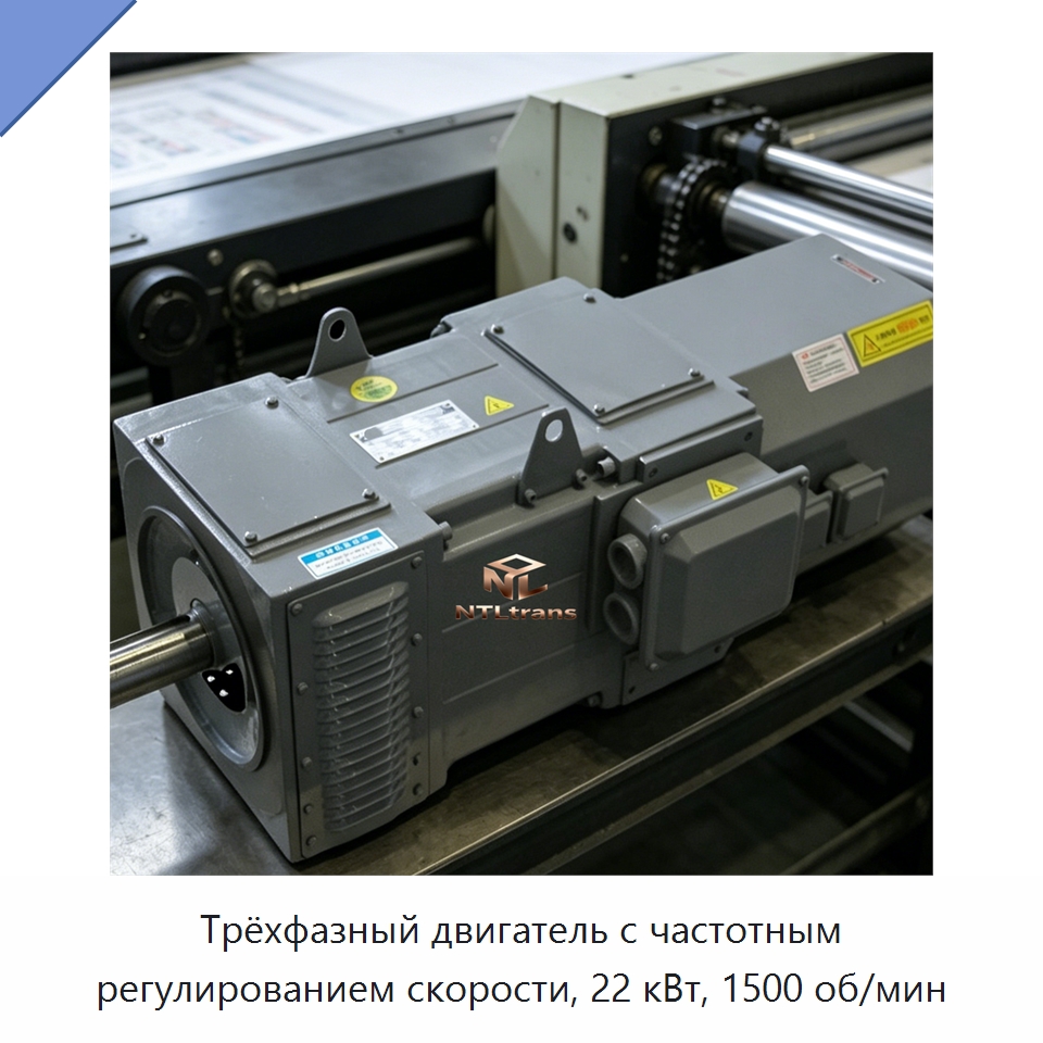 Трёхфазный двигатель с частотным регулированием скорости, 22 кВт, 1500 об/мин