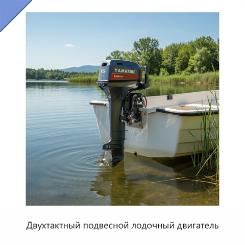 Двухтактный подвесной лодочный двигатель