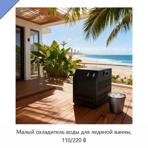 Малый охладитель воды для ледяной ванны, 110/220 В