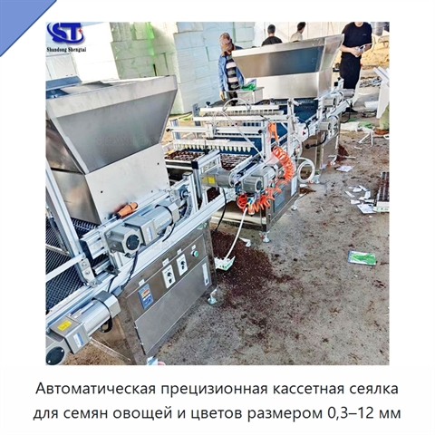 Автоматическая прецизионная кассетная сеялка для семян овощей и цветов размером 0,3–12 мм