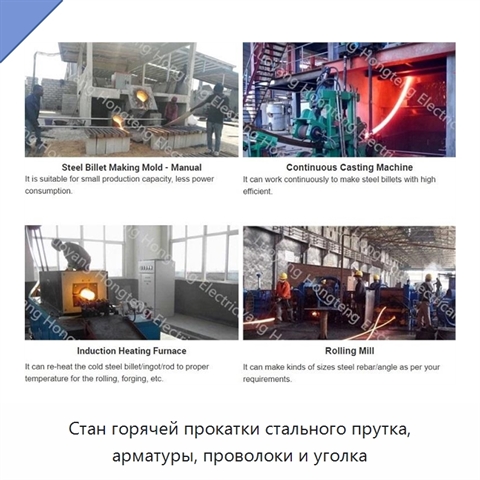 Стан горячей прокатки стального прутка, арматуры, проволоки и уголка
