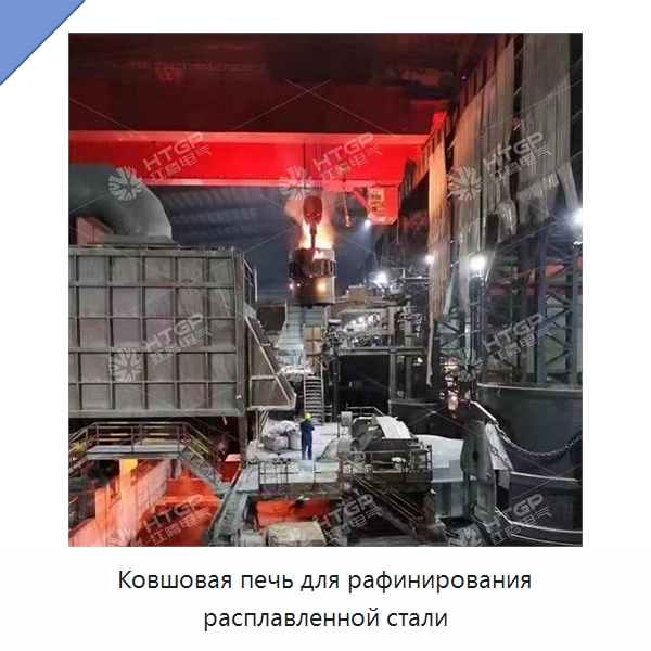 Ковшовая печь для рафинирования расплавленной стали — Промышленные печи