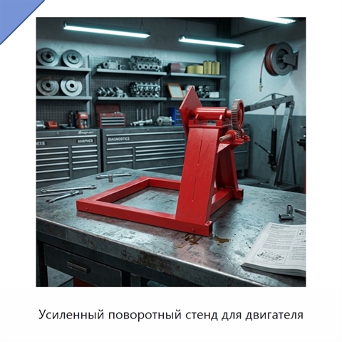 Усиленный поворотный стенд для двигателя