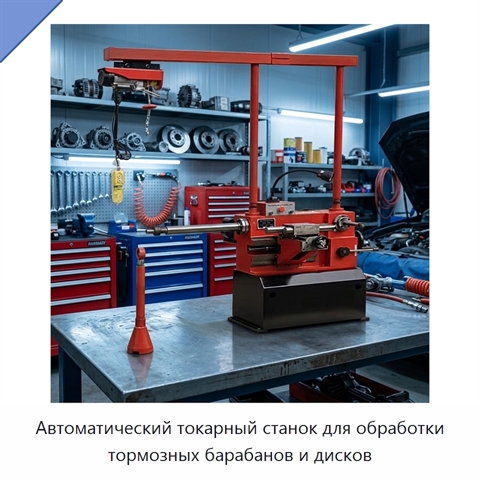 Автоматический токарный станок для обработки тормозных барабанов и дисков