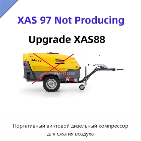 Портативный винтовой дизельный компрессор для сжатия воздуха