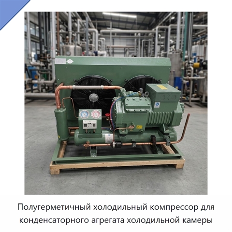 Полугерметичный холодильный компрессор для конденсаторного агрегата холодильной камеры