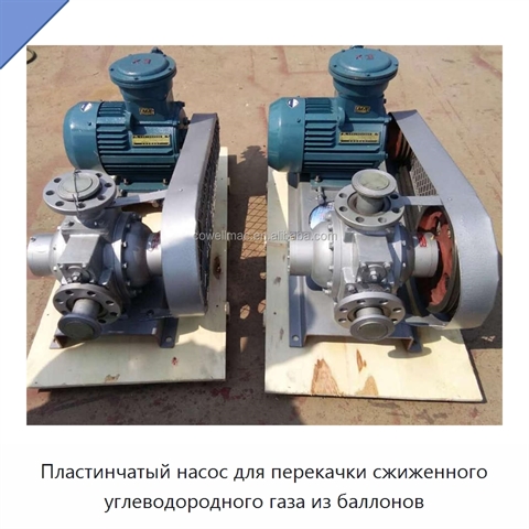 Пластинчатый насос для перекачки сжиженного углеводородного газа из баллонов