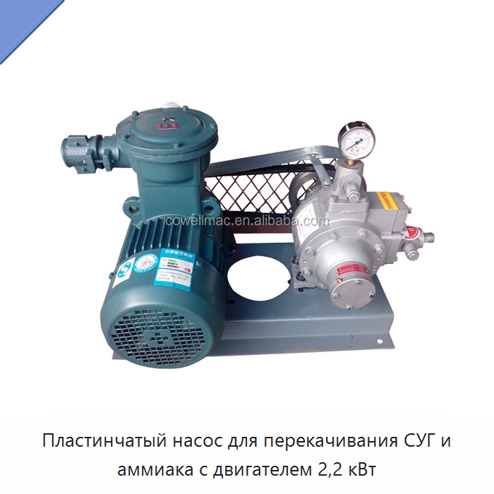 Пластинчатый насос для перекачивания СУГ и аммиака с двигателем 2,2 кВт — Насосы