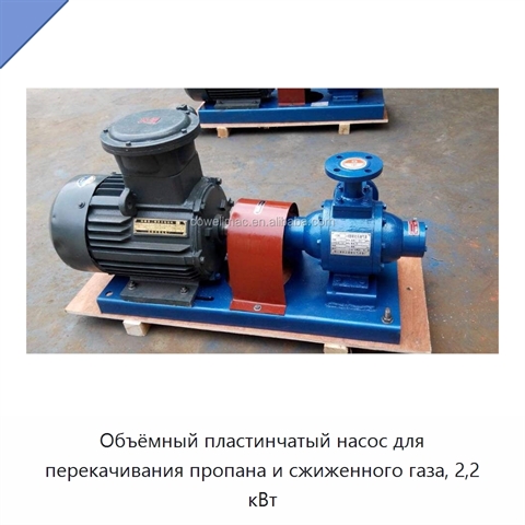 Объёмный пластинчатый насос для перекачивания пропана и сжиженного газа, 2,2 кВт
