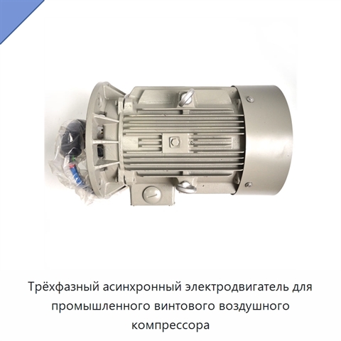 Трёхфазный асинхронный электродвигатель для промышленного винтового воздушного компрессора