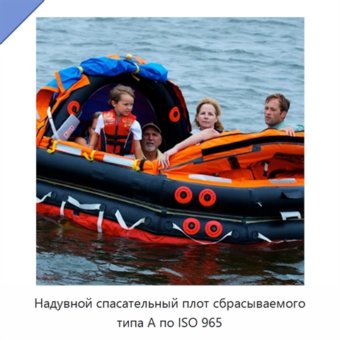 Надувной спасательный плот сбрасываемого типа A по ISO 965