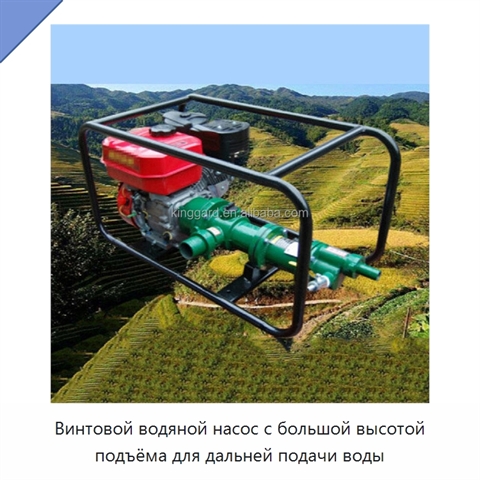 Винтовой водяной насос с большой высотой подъёма для дальней подачи воды