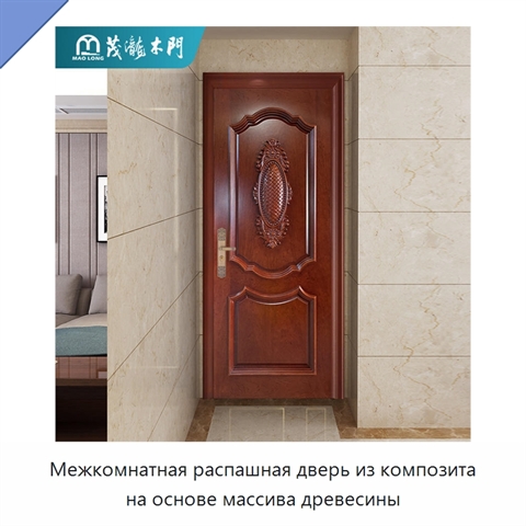 Межкомнатная распашная дверь из композита на основе массива древесины
