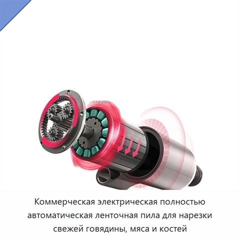 Коммерческая электрическая полностью автоматическая ленточная пила для нарезки свежей говядины, мяса и костей