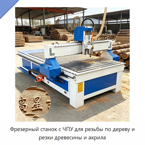 Фрезерный станок с ЧПУ для резьбы по дереву и резки древесины и акрила